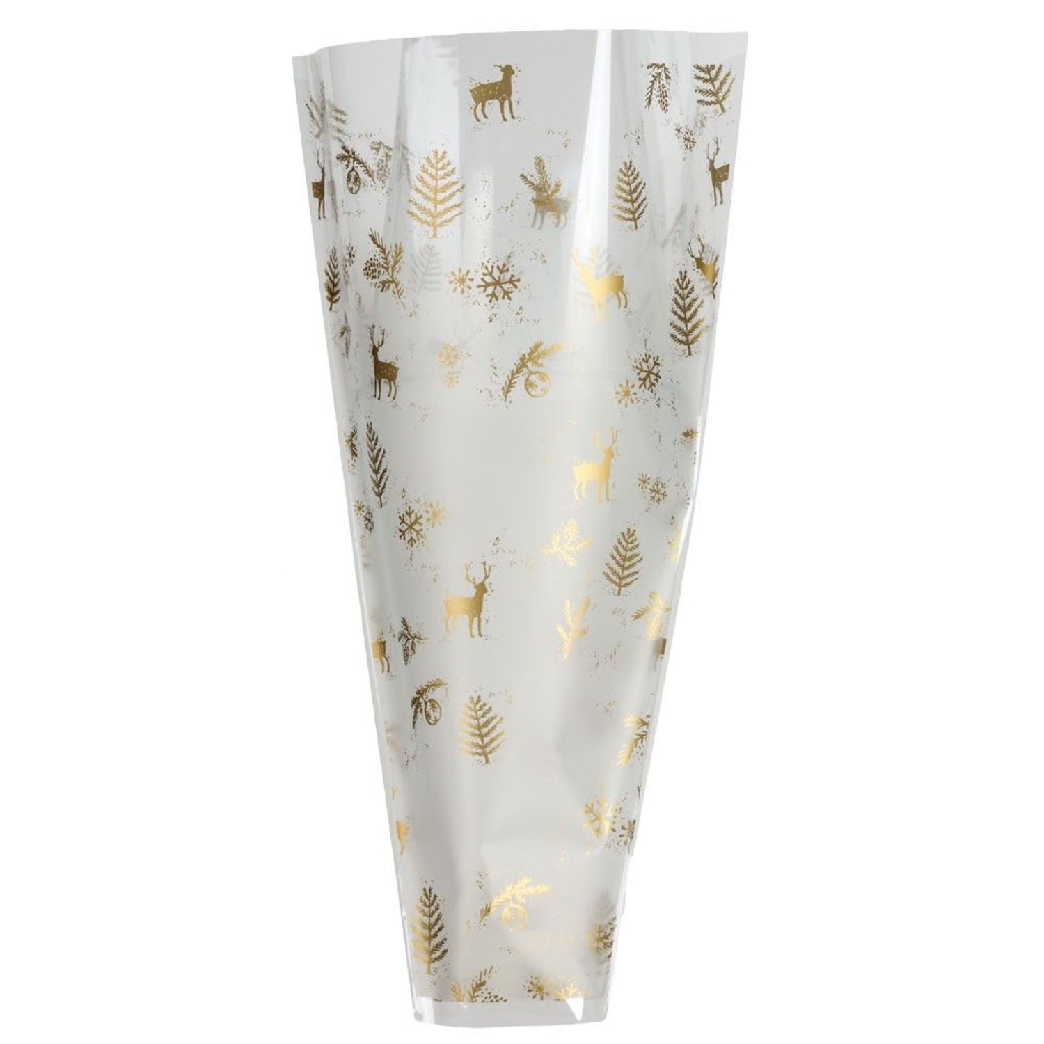  - Gold Winter Wonderland SleeveWhite Flower Wrap - Image 3