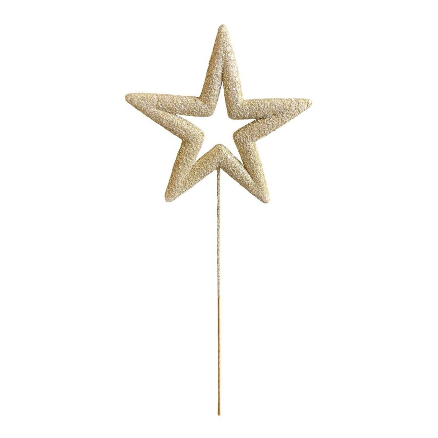 Kdmd Unisex Gold Glitter Star On Stem 87Cm - Image 2