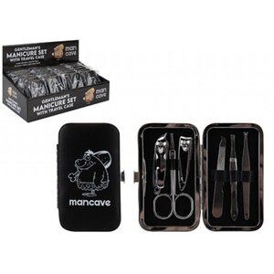Pack of 12 Man Cave Manicure Set with Travel Case