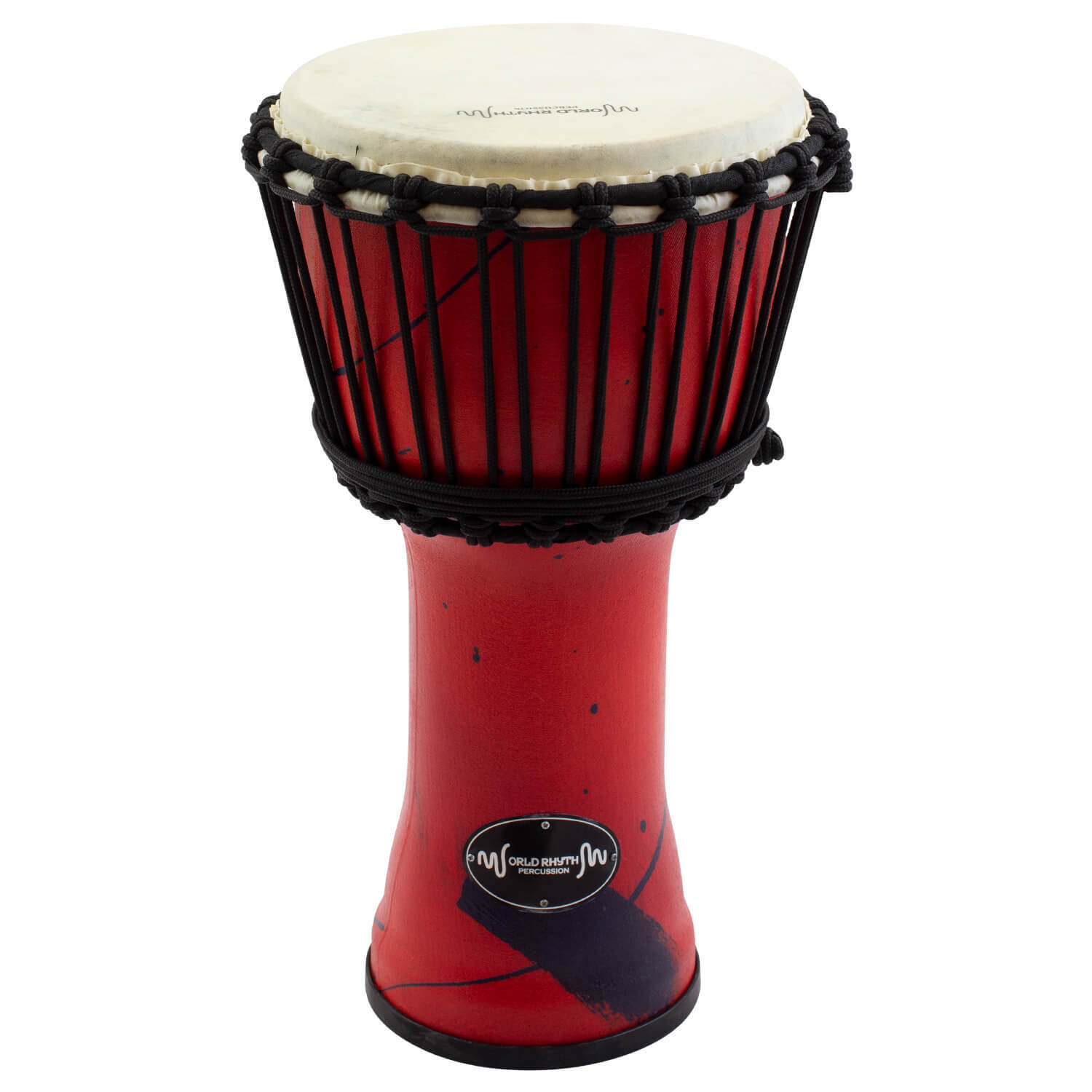 World Rhythm Rope Tuned Djembe Drum ¿ African Synthetic Hand Drum A - Neutral