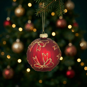 Glitter Bow Bauble