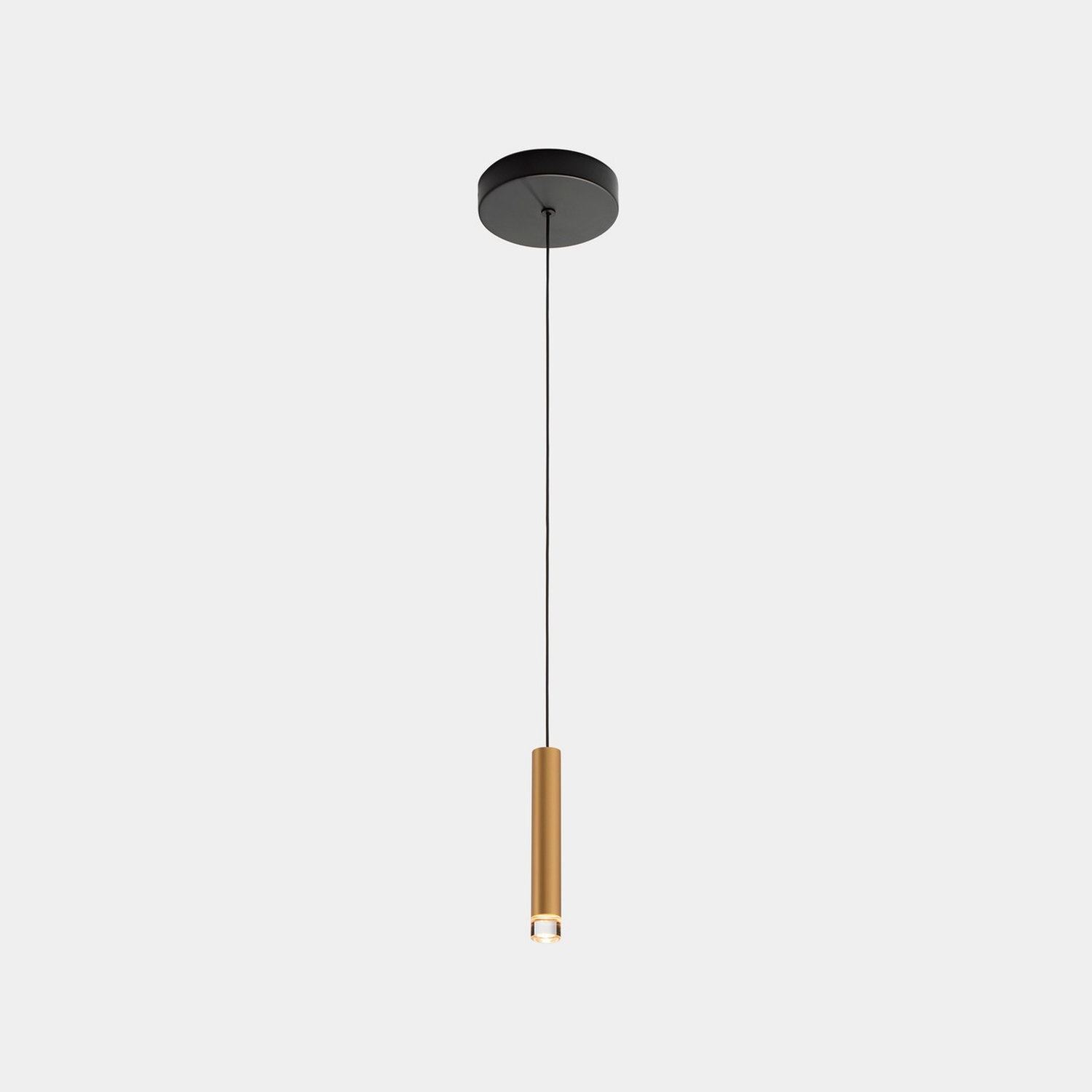Candle Slim Pendant Ceiling Light Brass LED 4.1W 2700K On-Off - Image 2