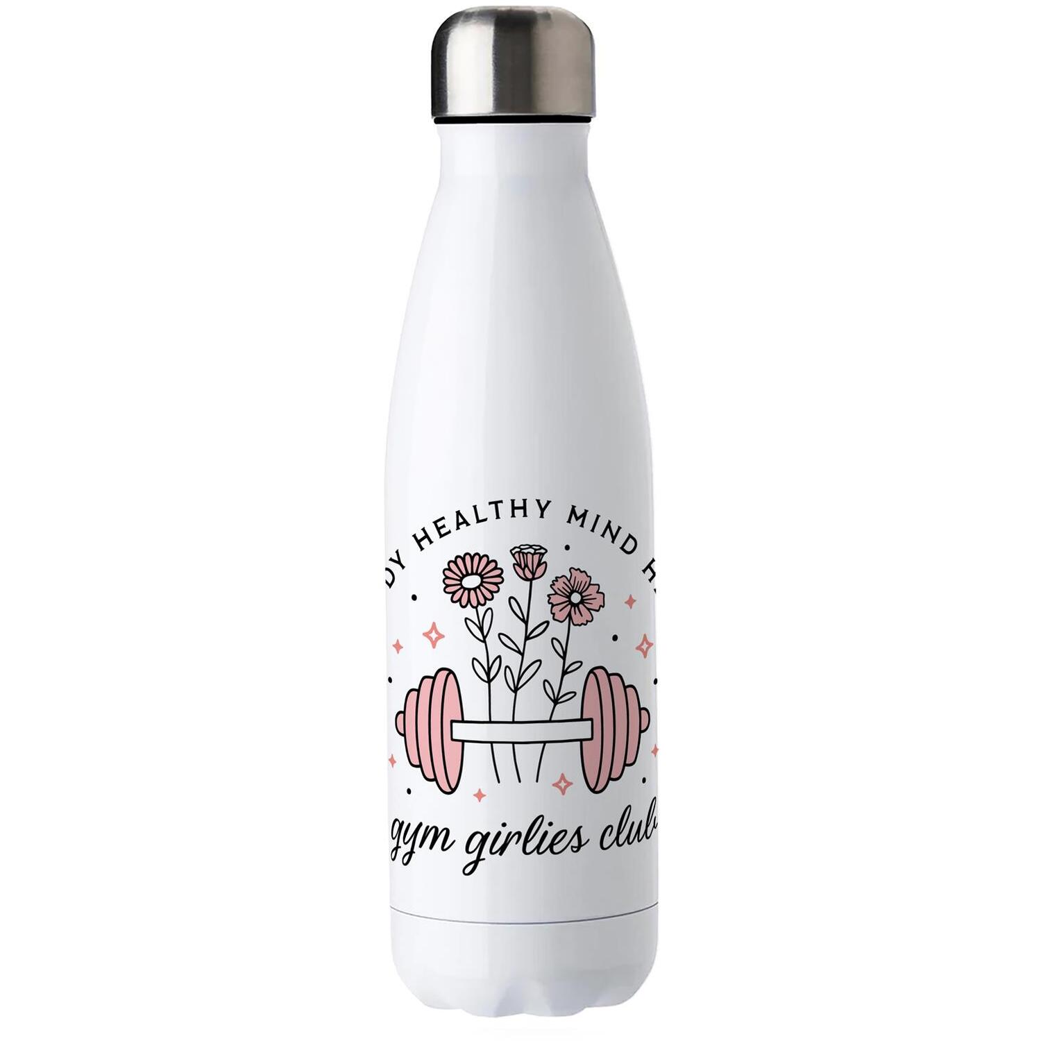 B&Q -  Gym Girls Water BottleDouble Walled 500Ml Hot/cold Drinks Bottle Fitness Gifts For Her - Image 3