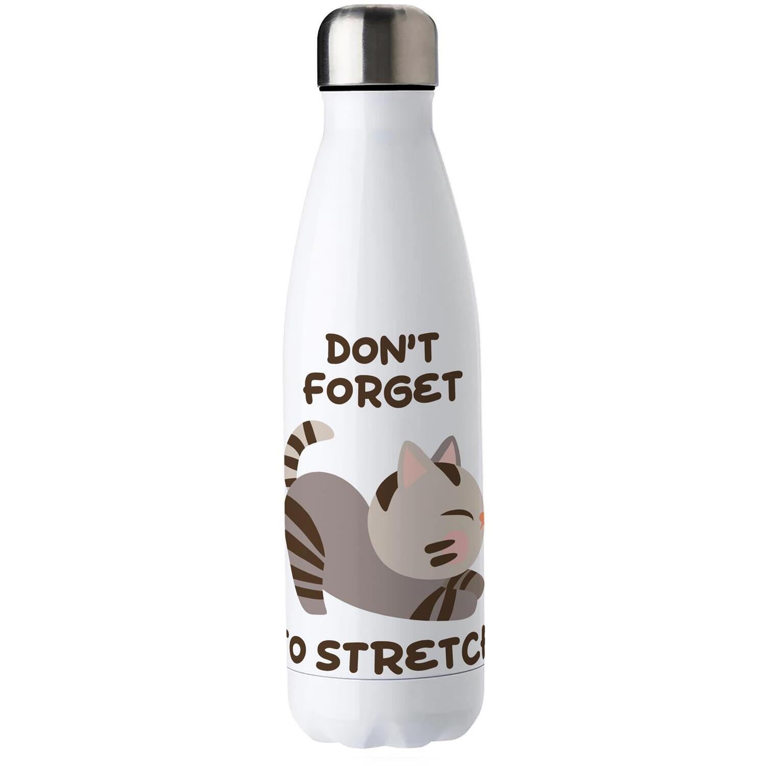 Purely Home Novelty Cat Yoga Stainless Steel Water Bottle