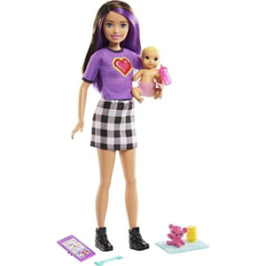 Barbie Skipper Babysitters Inc Set with Skipper Doll and Baby, GRP11.