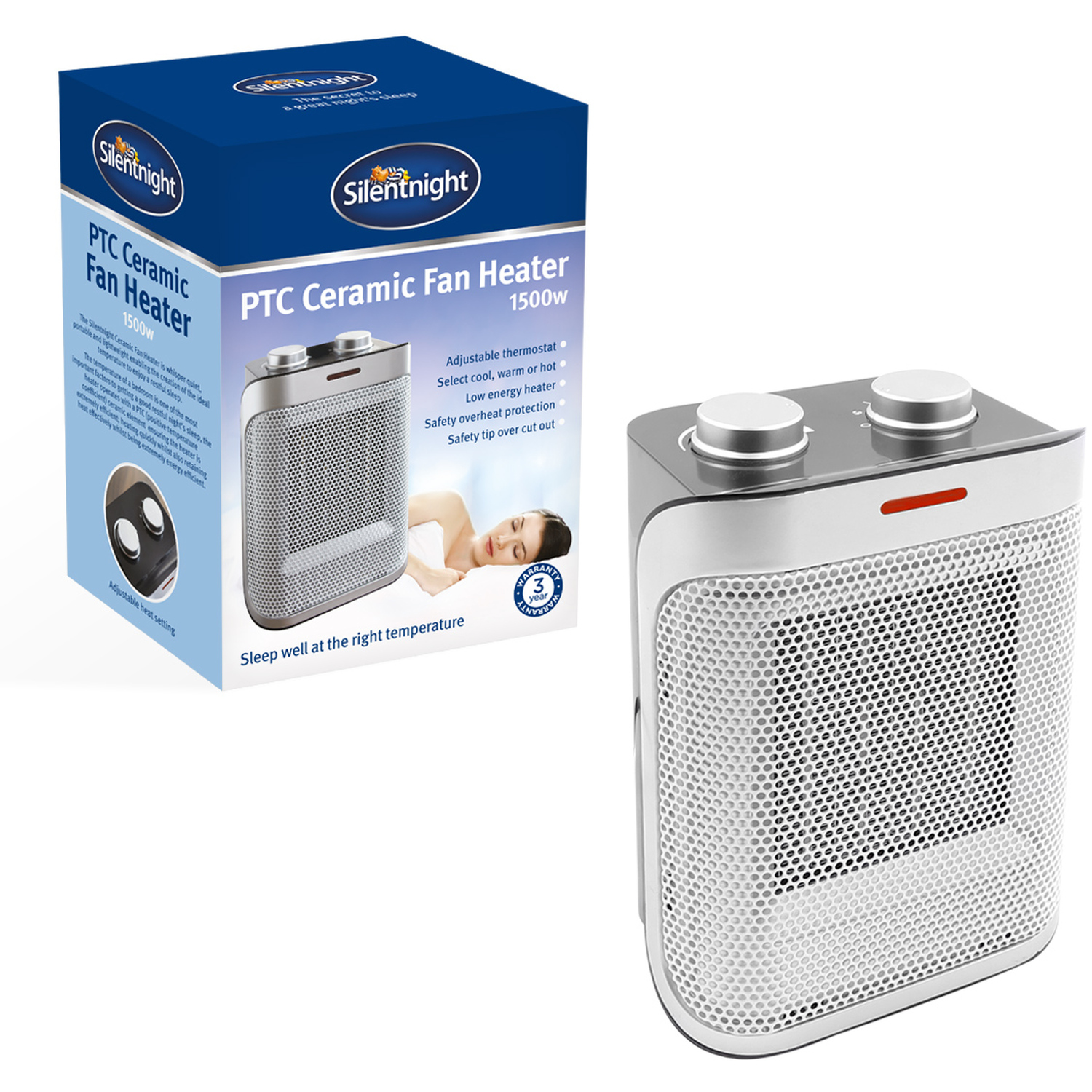 Silentnight Ceramic 1.5KW Heater