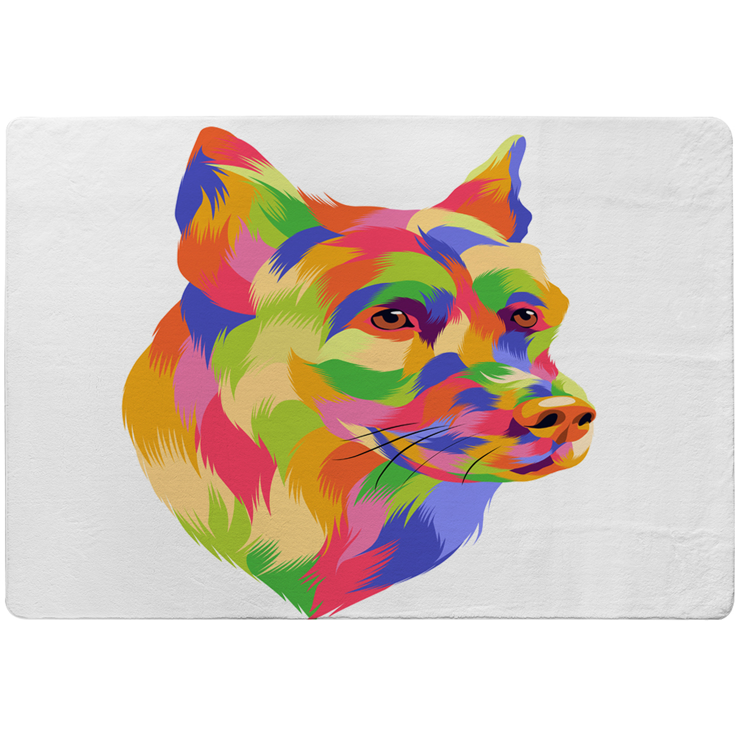 Amazing Illustration Dog Pop Art Designer Rug - Green / 200cm thumbnail
