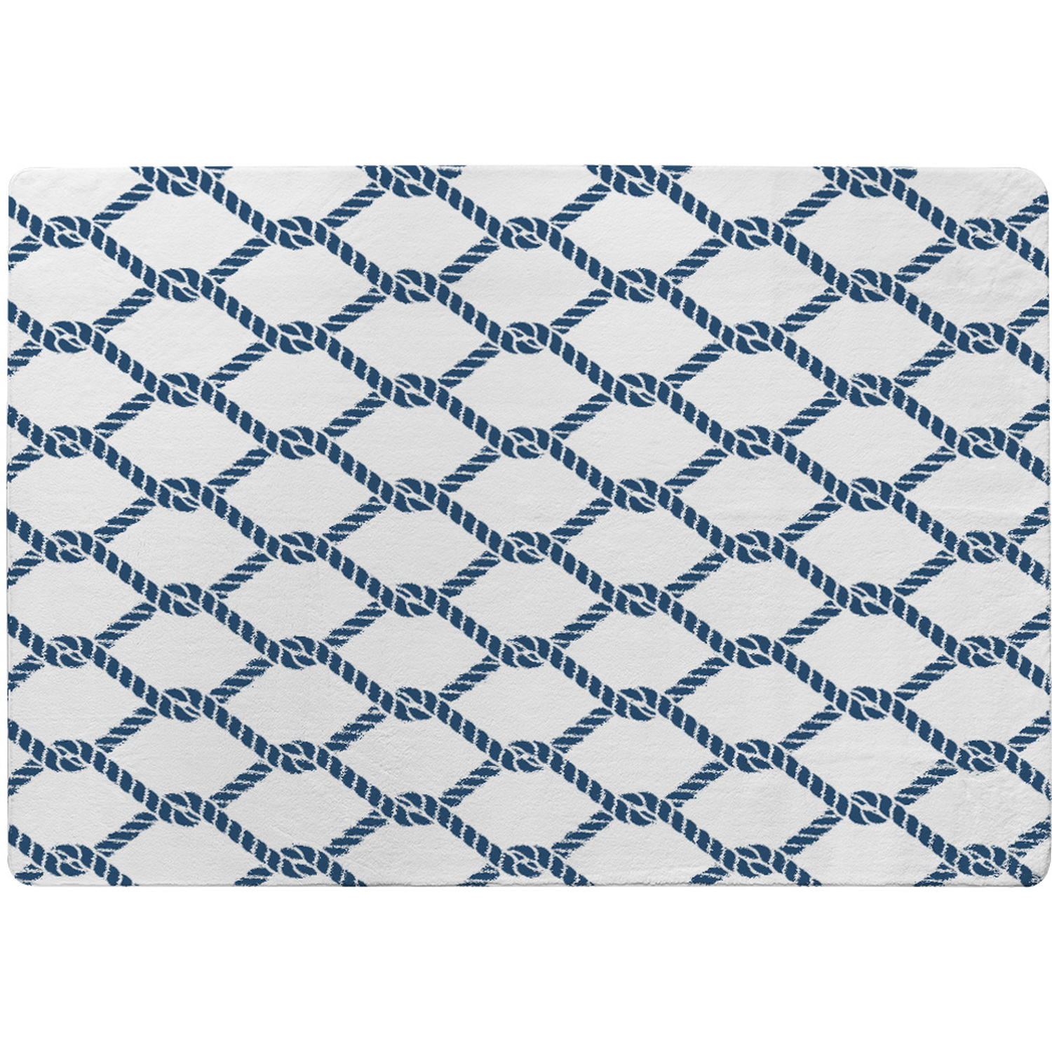 Navy Chainlink Rope Rug