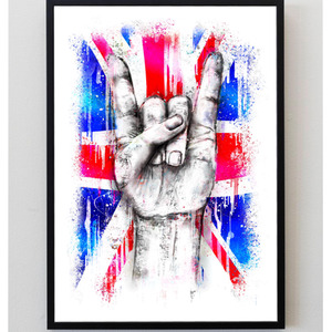 Union Jack Rock and Roll Print