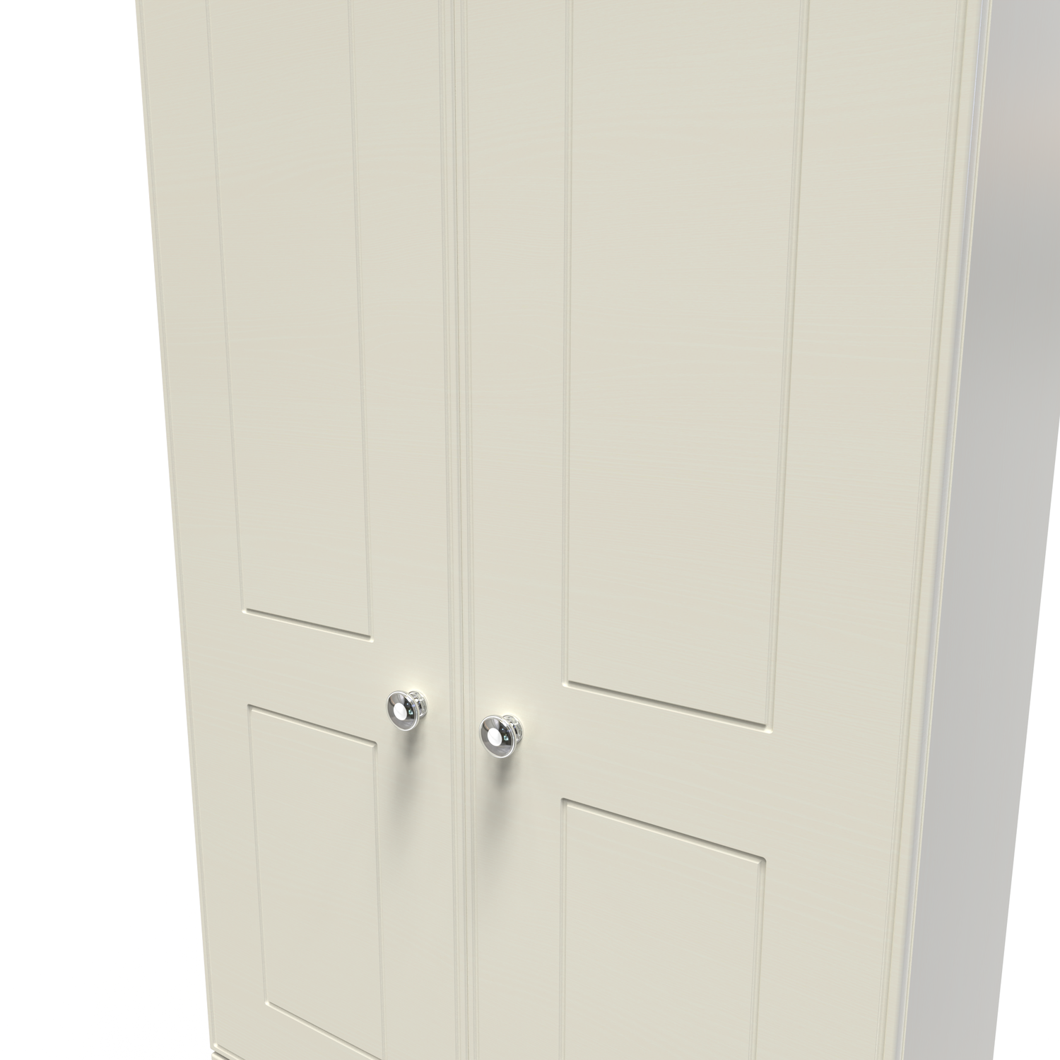 Victoria Ready Assembled 2ft6in 2 Drw Wardrobe - Cream Ash Riviera Oak