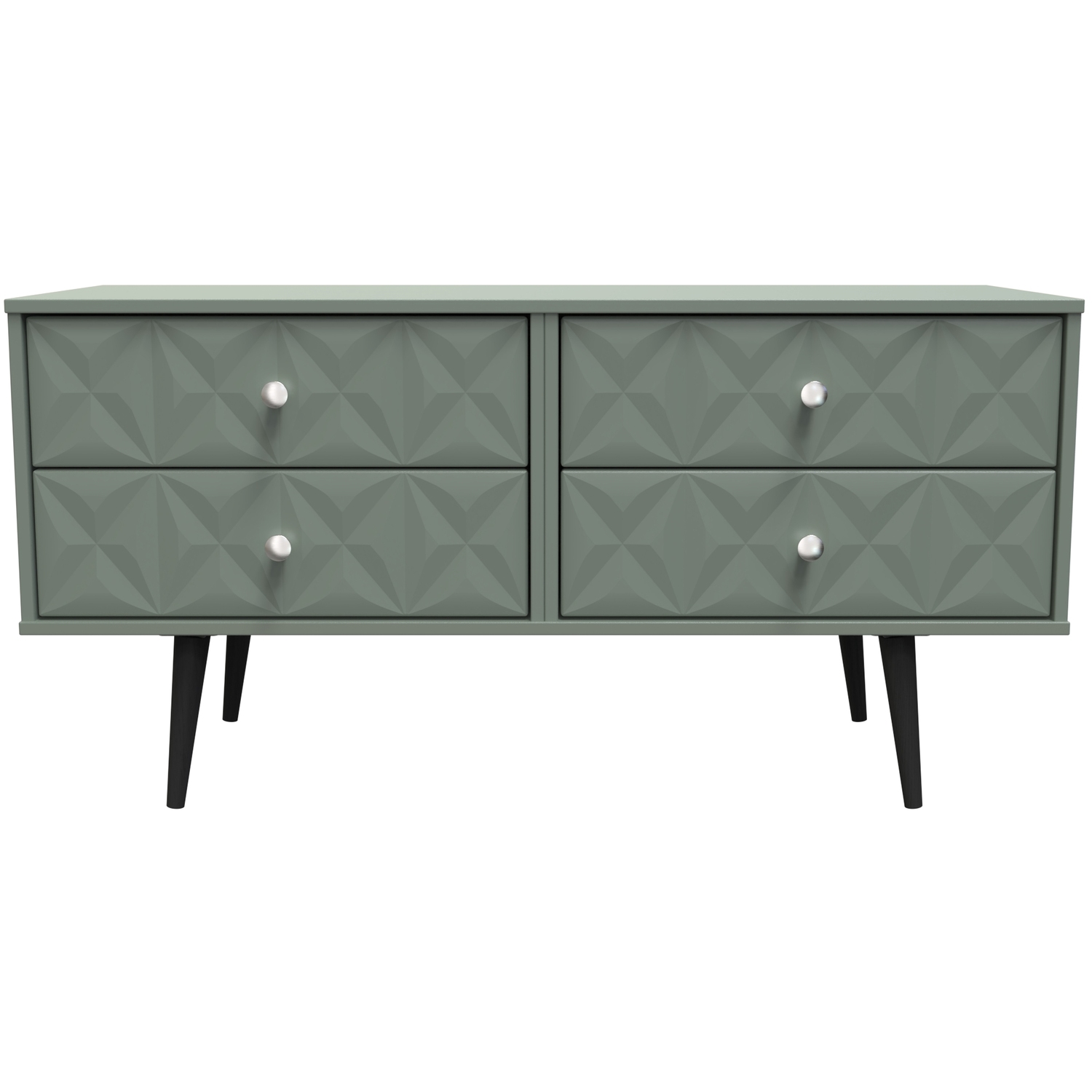 Pixel Ready Assembled 4 Drawer Bed Box - Reed Green