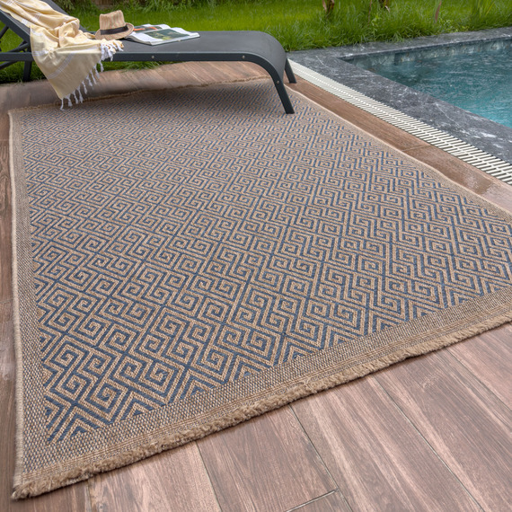 Nature Collection Geometric Outdoor Rug