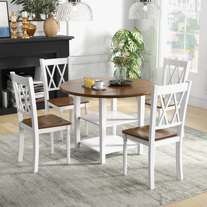 5-Piece Round Dining Table Set