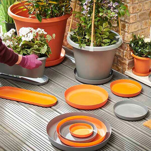Clever Pots Round Plant Pot with Reservoir