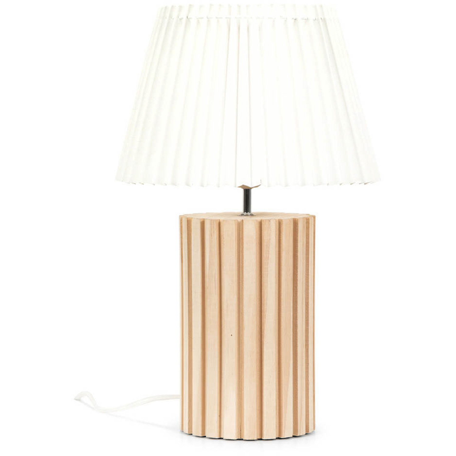 Image of Brooke Wooden Table Lamp - Natural