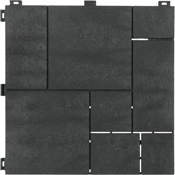 Nicoman Mosaic Garden Patio Interlocking Composite Deck Tiles 