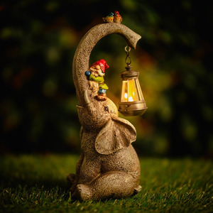 Solar Elephant Gnome Ornament