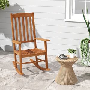Garden Relax Rocking Armchair with High Backrest