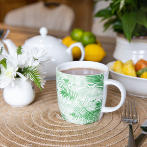 Set of 4 KitchenCraft China Palm Trees Mugs
