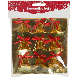 Pack of 9 Decorative Bells