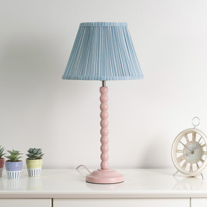 Laurenne Tapered Blue Pinstripe Pleated Easy Fit Small Lamp Shade