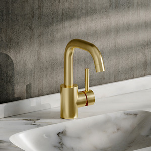 Luxury Gold Arc Faucet with Swivel Spout