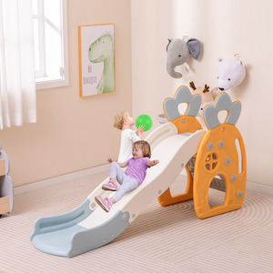 Freestanding Kids Slide with Climber