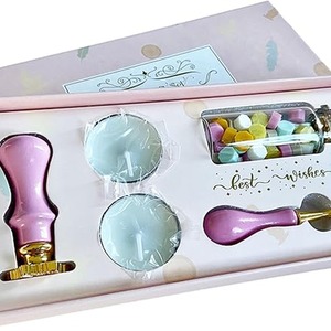 Snowflake Stamp Pink Wax Kit