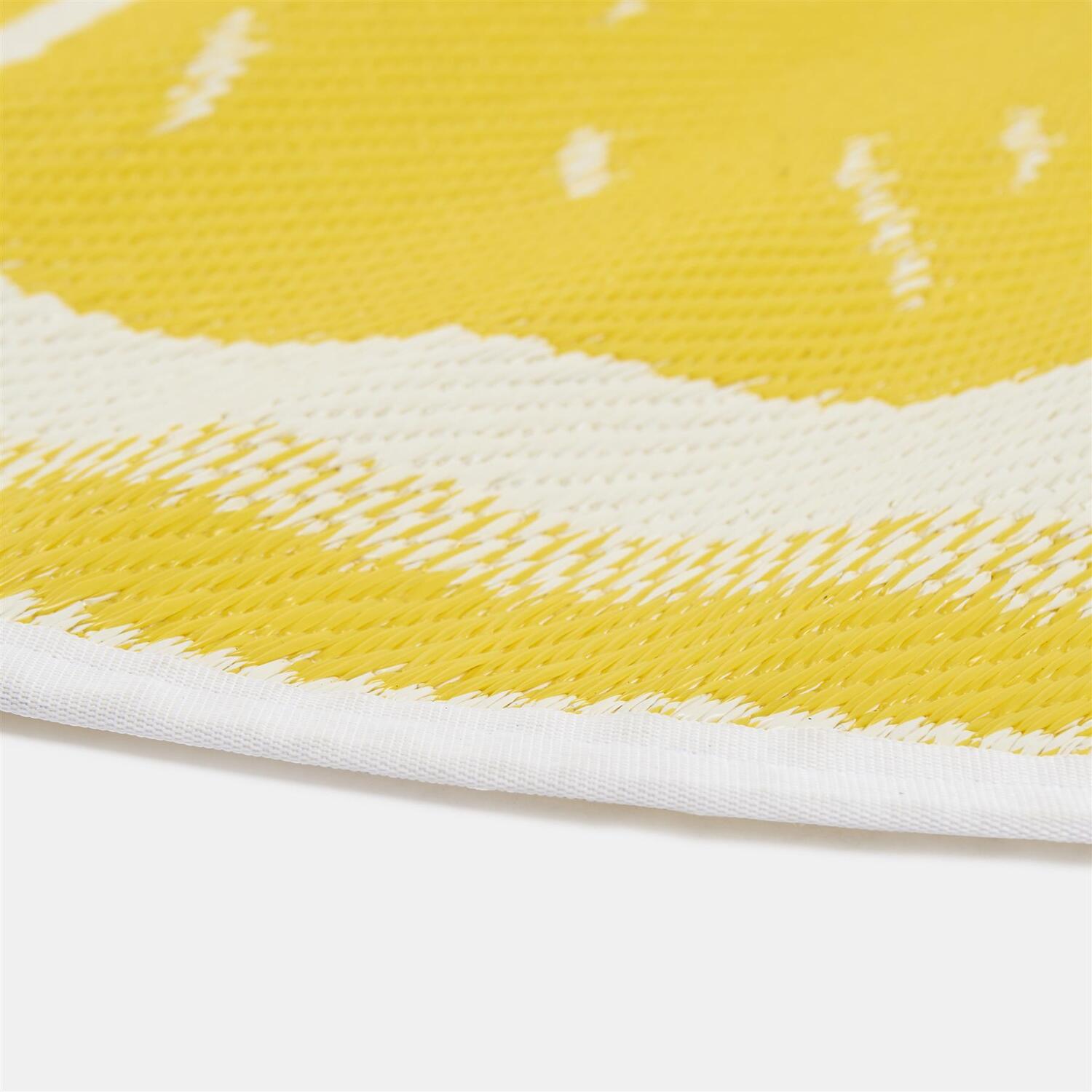 Water Rug Round Lemon Waterproof Outdoor Round Rug
