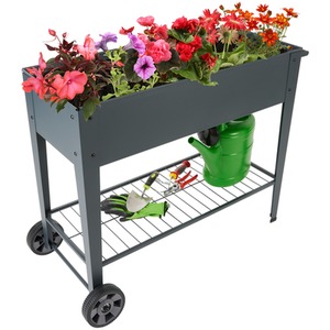 Anthracite Raised bed with wheels shot 7626905