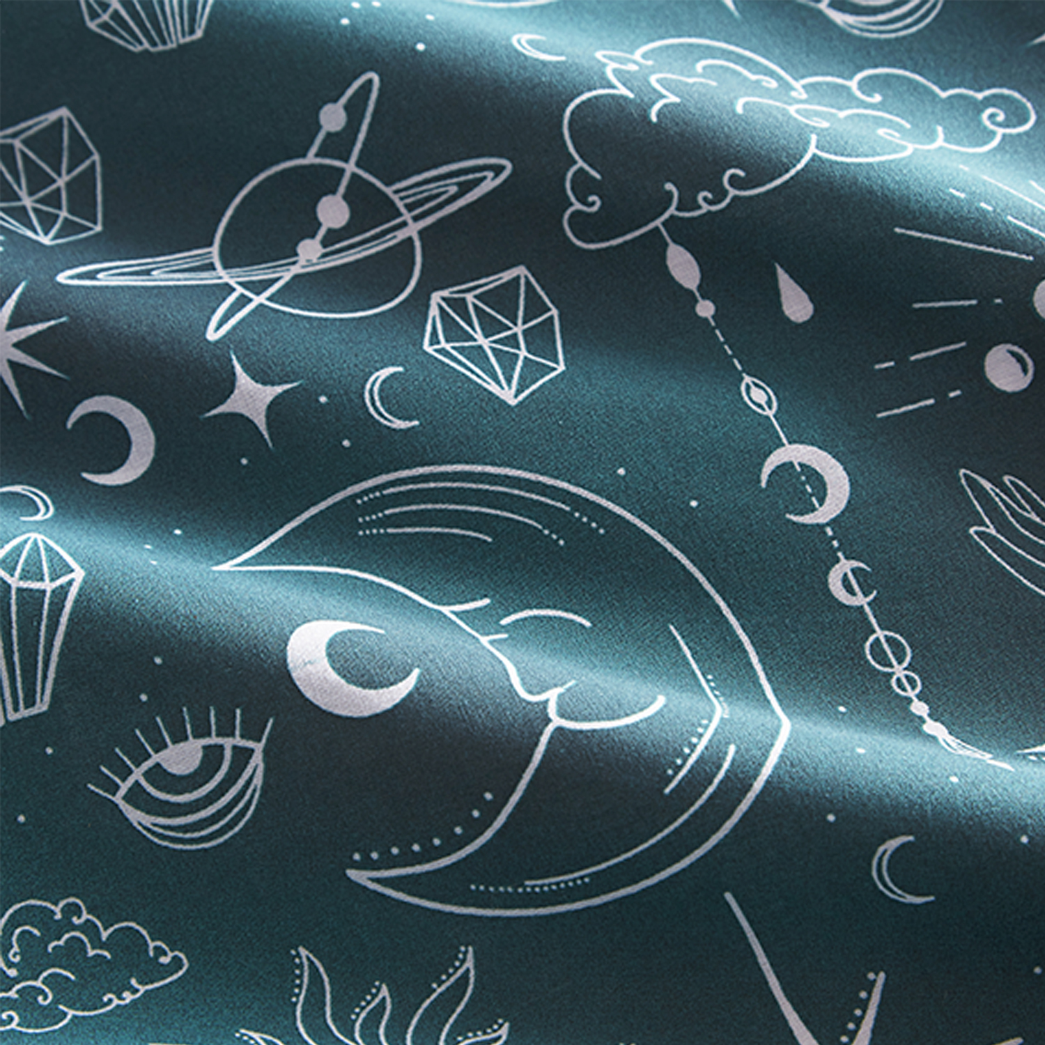 Charlotte Thomas Celestial Duvet Cover Set - Blue Single