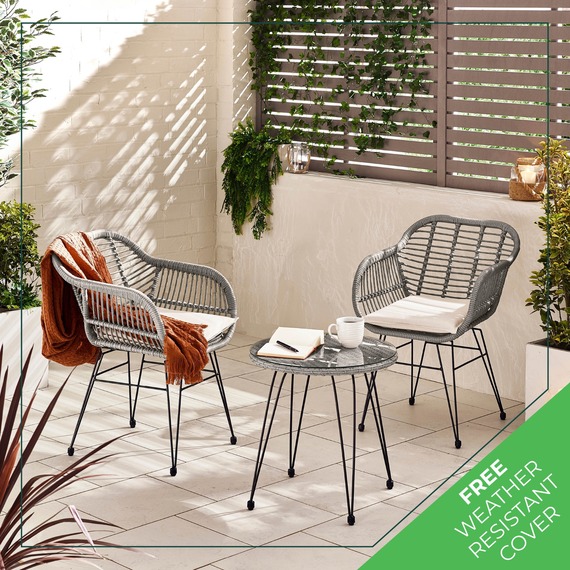 Bistro Set - Belize Garden Rattan Set
