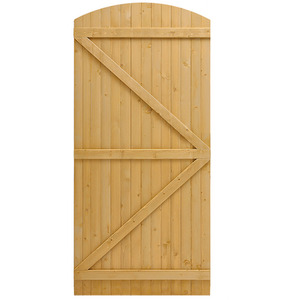 Wooden Semi Braced Arch Top Garden Gate