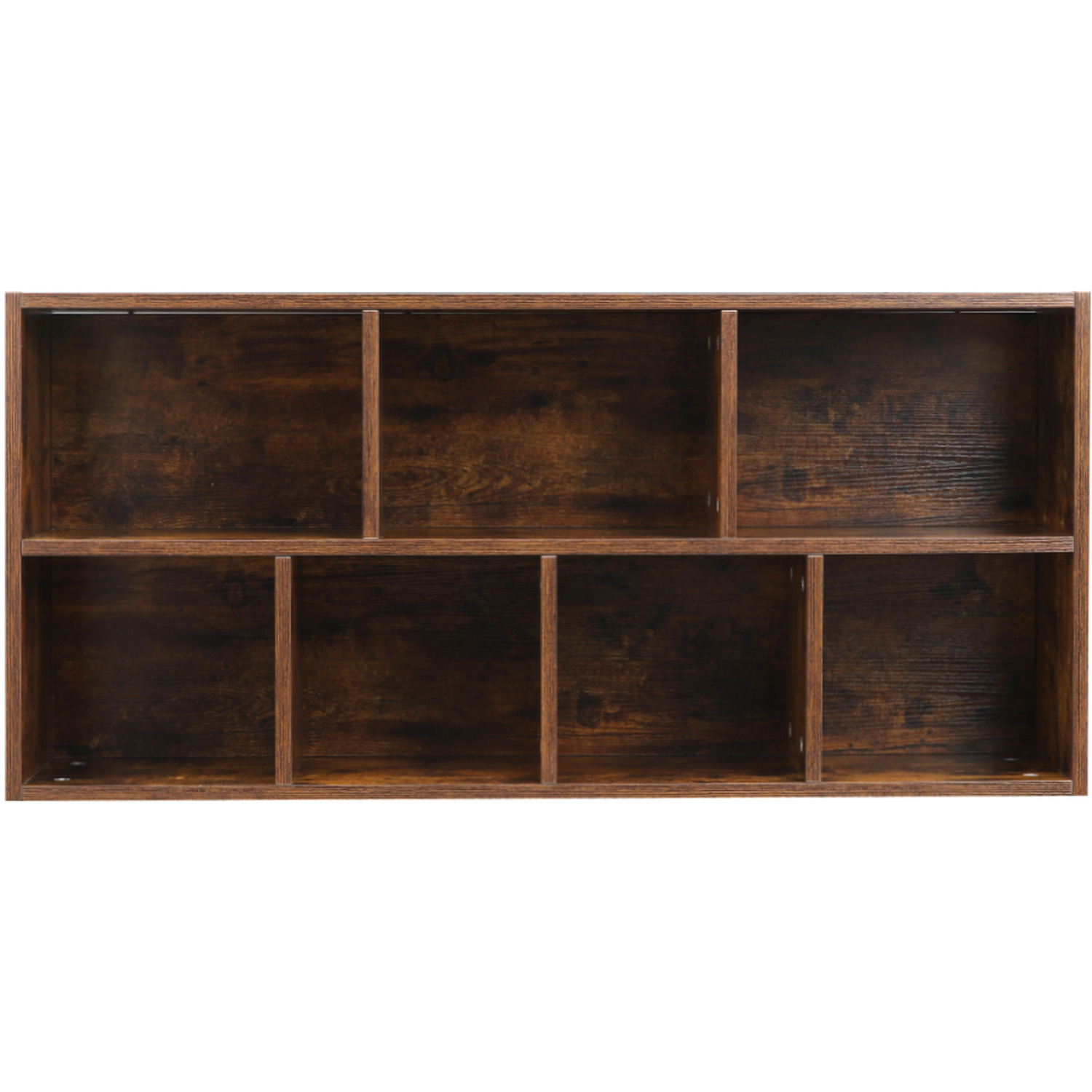 Direct Cube Wooden Bookcase Storage Shelving Unit - Brown