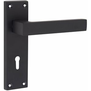 Victorian Straight Delta Door Handle Lever Lock BB Hinge Set