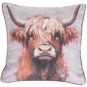 Ada Ingram Highland Cow Cushion