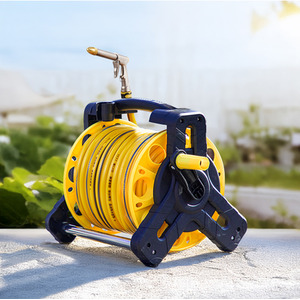 Outdoor Garden Portable Hose Reel Set - 35m