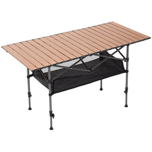 Portable Folding Camping Table with Mesh Pocket