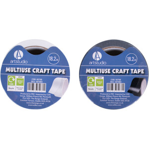 Black or White Multiuse Craft Tape