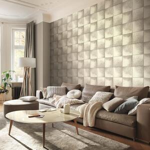Reindeer Fur Pattern Squares Paste The Wall Vinyl Wallpaper