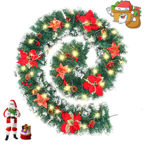 270cm Christmas Garland with LED Lights