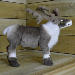 40cm High Standing Fabric Plush Reindeer Christmas Decoration Ornament