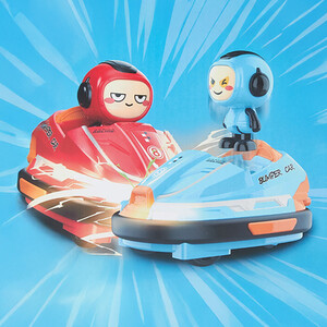 Set of 2 Remote Control Bumper Cars