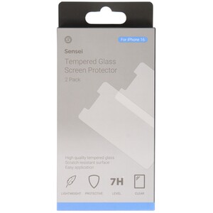 Sensei iPhone 16 Tempered Glass Screen Protectors