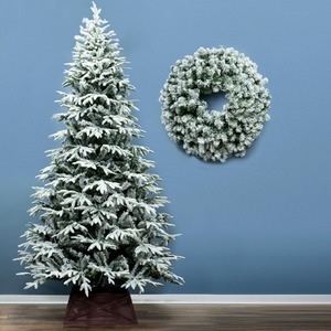 The Snowy Alpine Tree