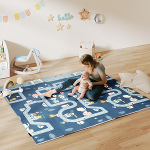 AIYAPLAY Foldable Baby Play Mat Baby Playpen for Toddlers