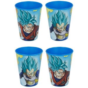 Dragon-Ball Set of 4 Plastic Cup