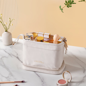 Large PU Leather Travel Makeup Case
