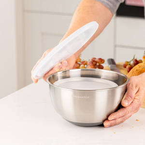 KitchenAid Set of 2 Mixing Bowls, Durable Stainless Steel Nesting Bowls