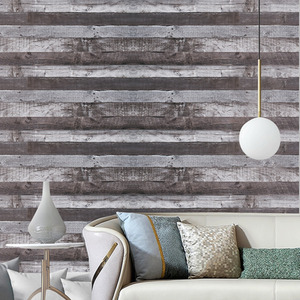 Self-Adhesive PVC Wallpaper Roll with Wood Plank Pattern